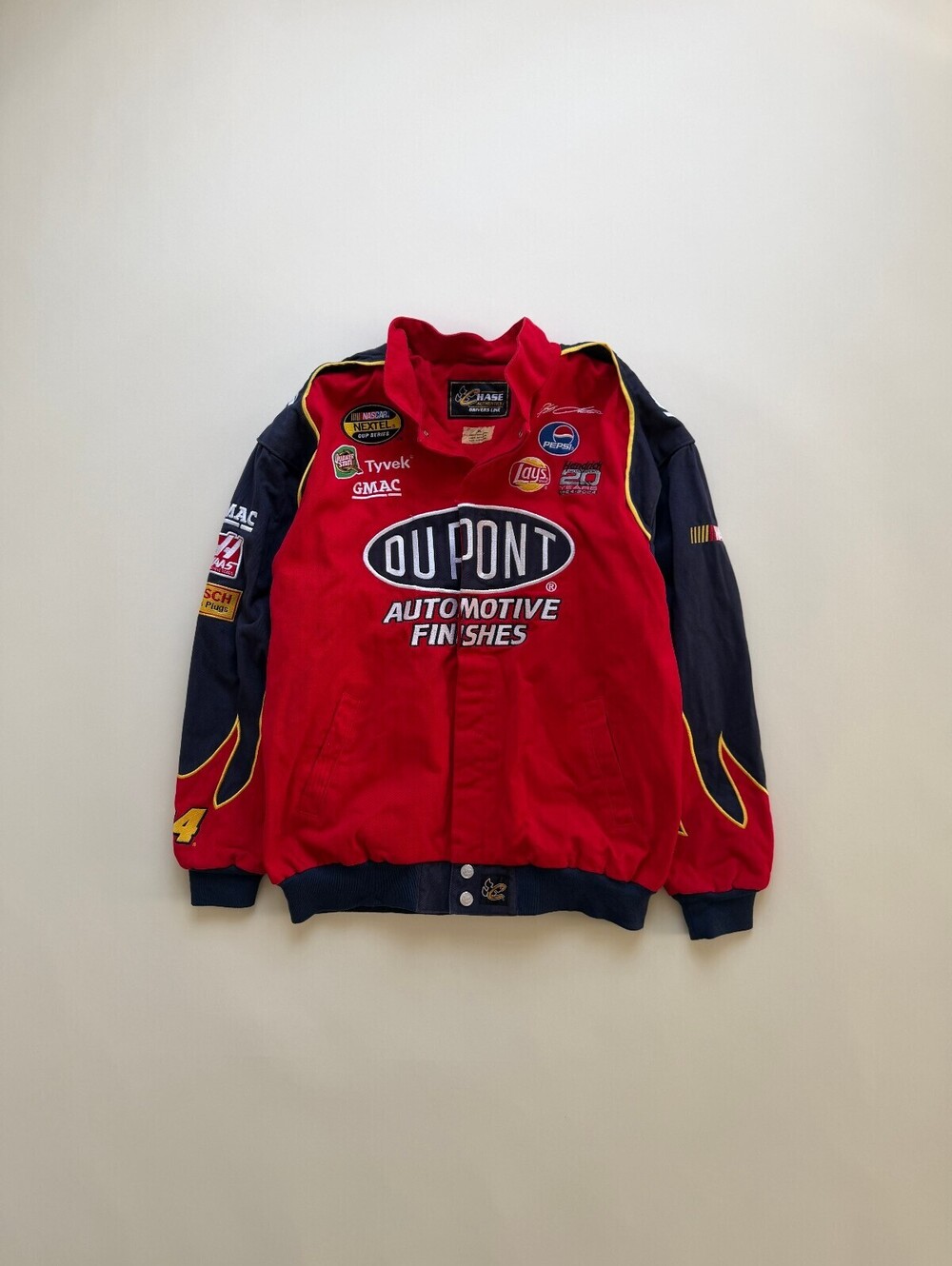 Vintage Nascar Chase Authentics Dupoint Flame Racing Jacket